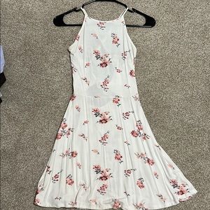 White floral dress
